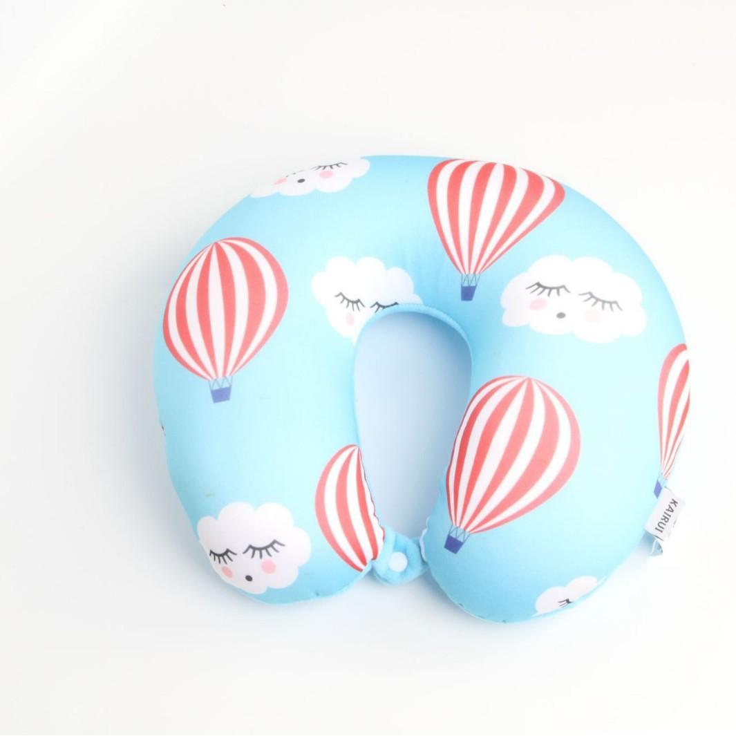 Summer Tropical Travel Neck Pillow, Soft Milk Silk U Shape Neck Support Pillow With EPS Foam Particles, Flamingo Tropical Pattern For Airplane Office