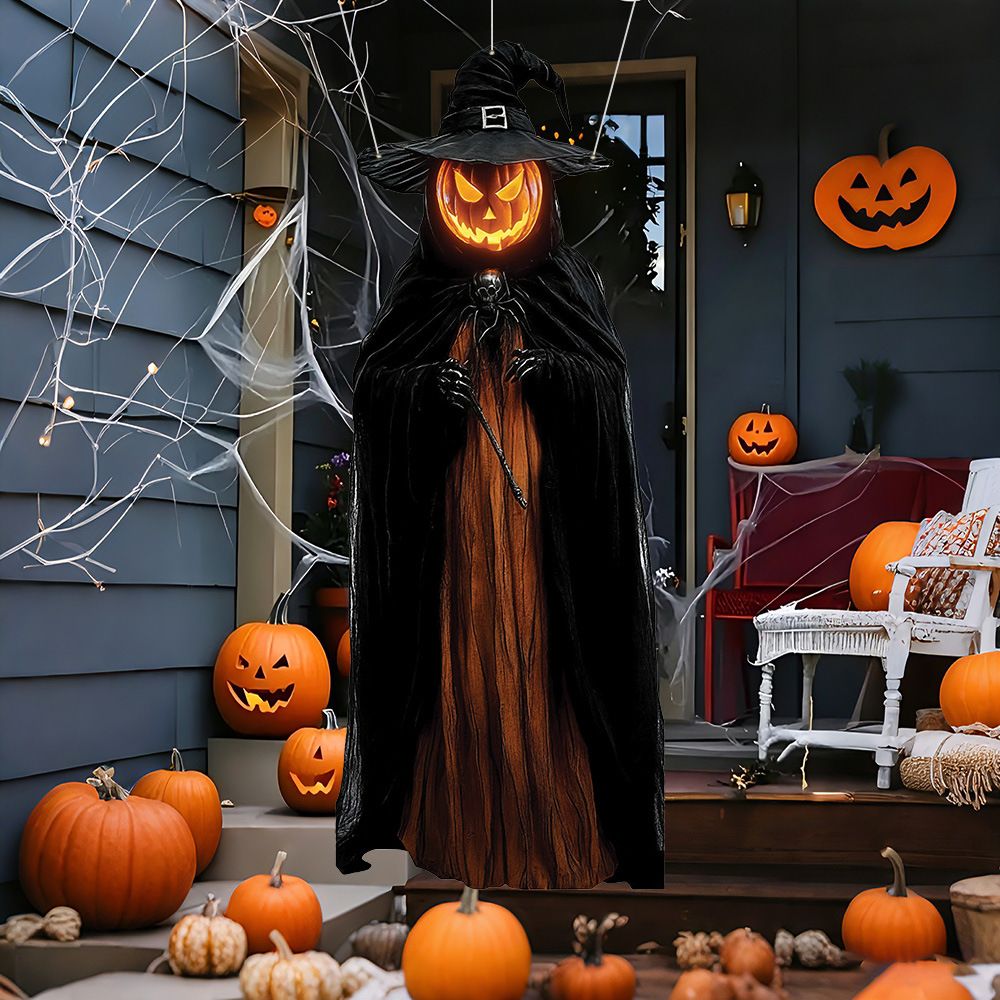 Suspension Décorative Crâne et Gaze pour Halloween