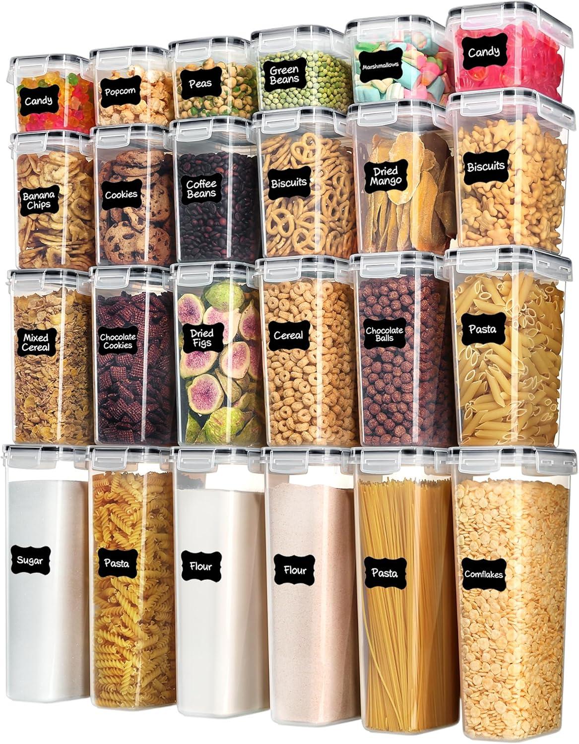 Lot de 24 Boîtes de Conservation Alimentaire Hermétiques VAELTIA