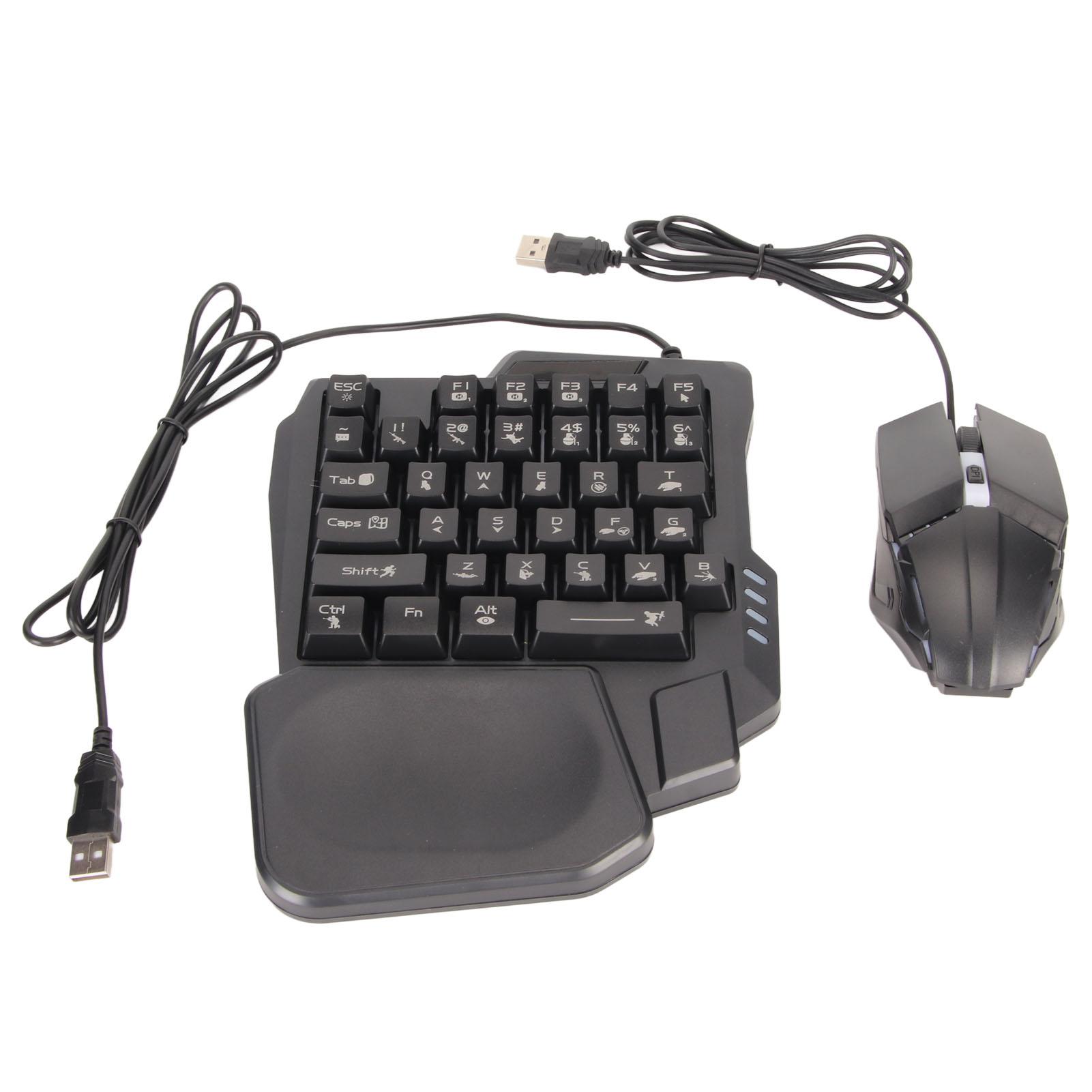 Combo Clavier Gaming et Souris Filaire avec Convertisseur Mobile