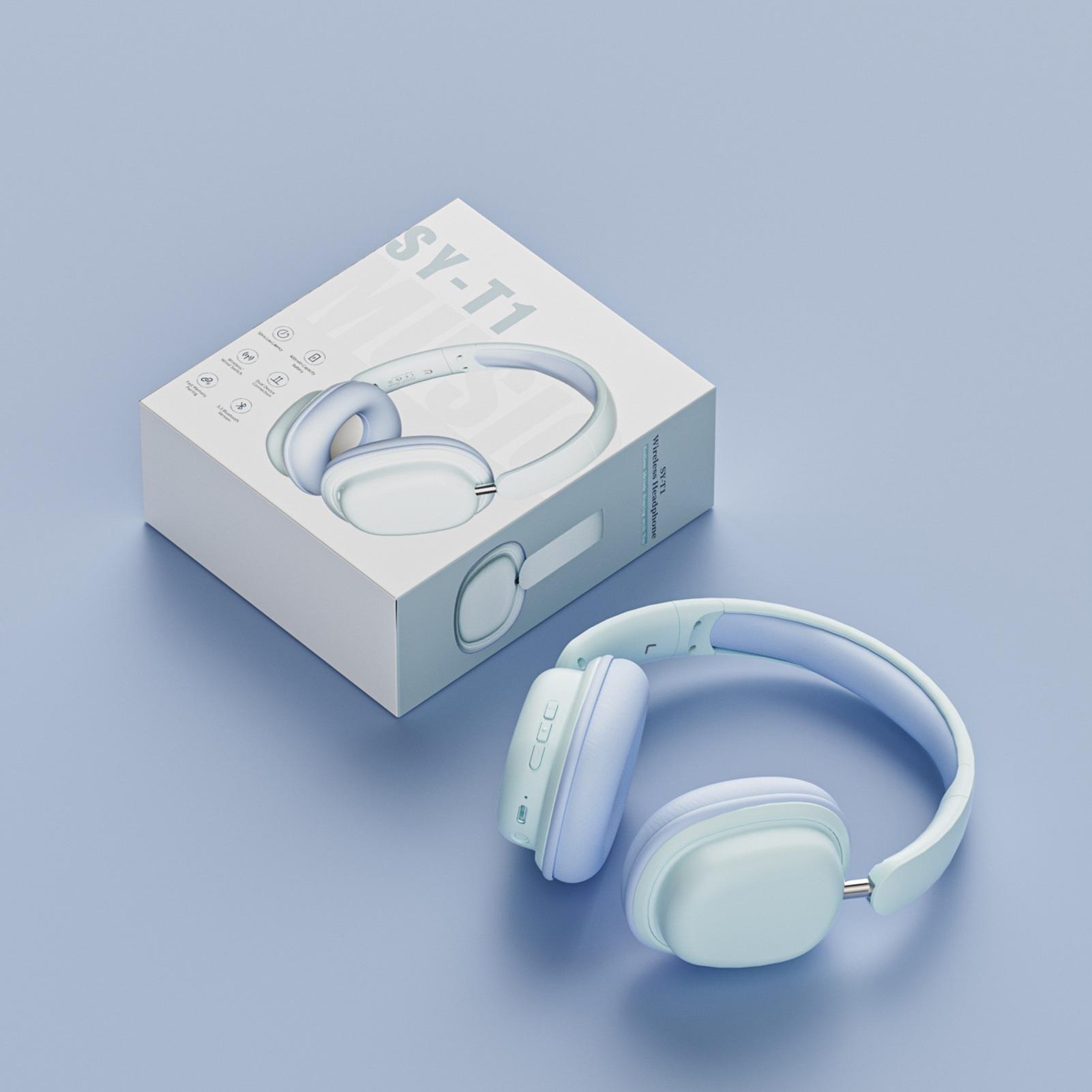 Casque Gaming Sans Fil Bluetooth 5.3 Supra-Auriculaire avec Micro