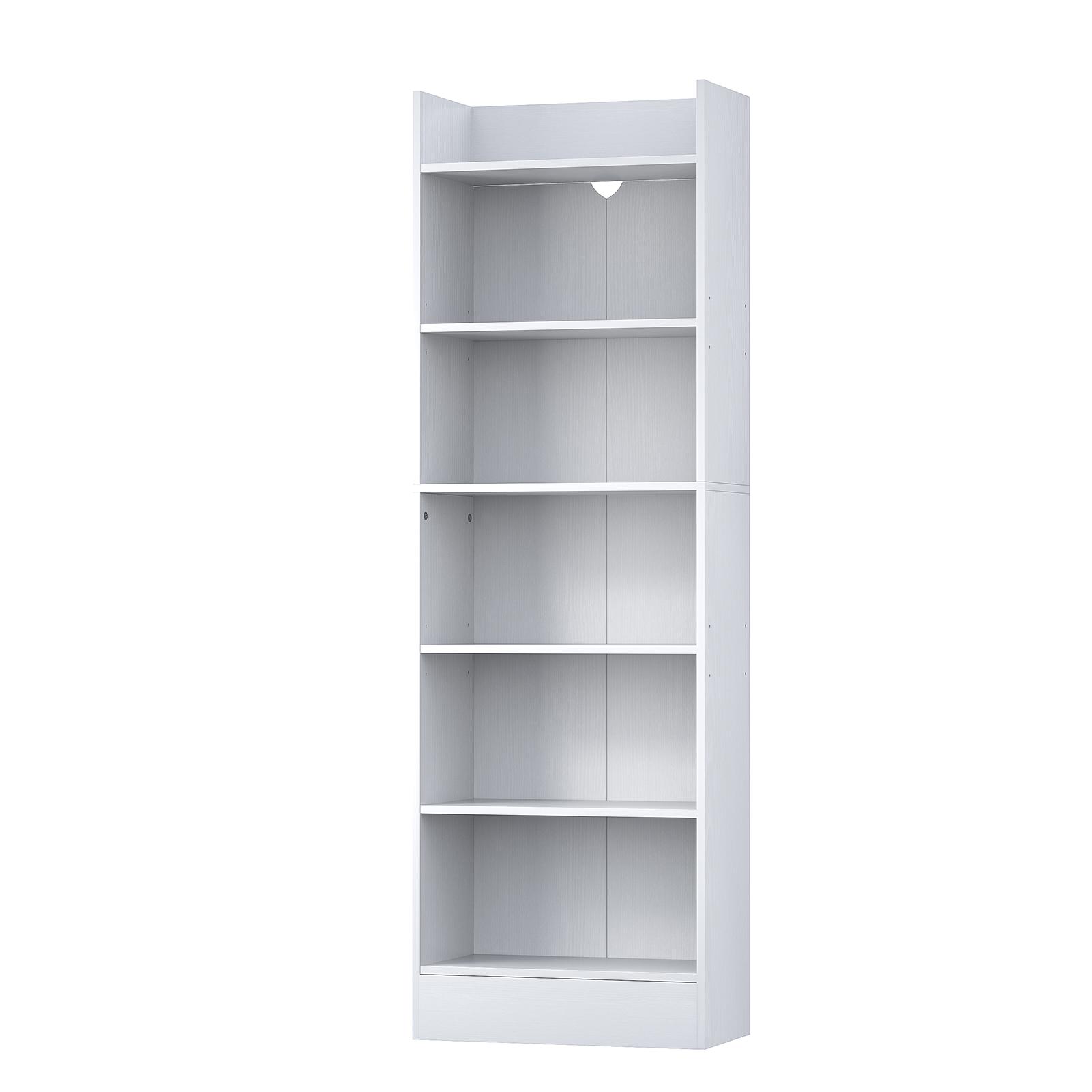 6 Tier Bookshelf Bookcase With Open Shelves Easy Assembly For Living Room Bedroom Home Office White