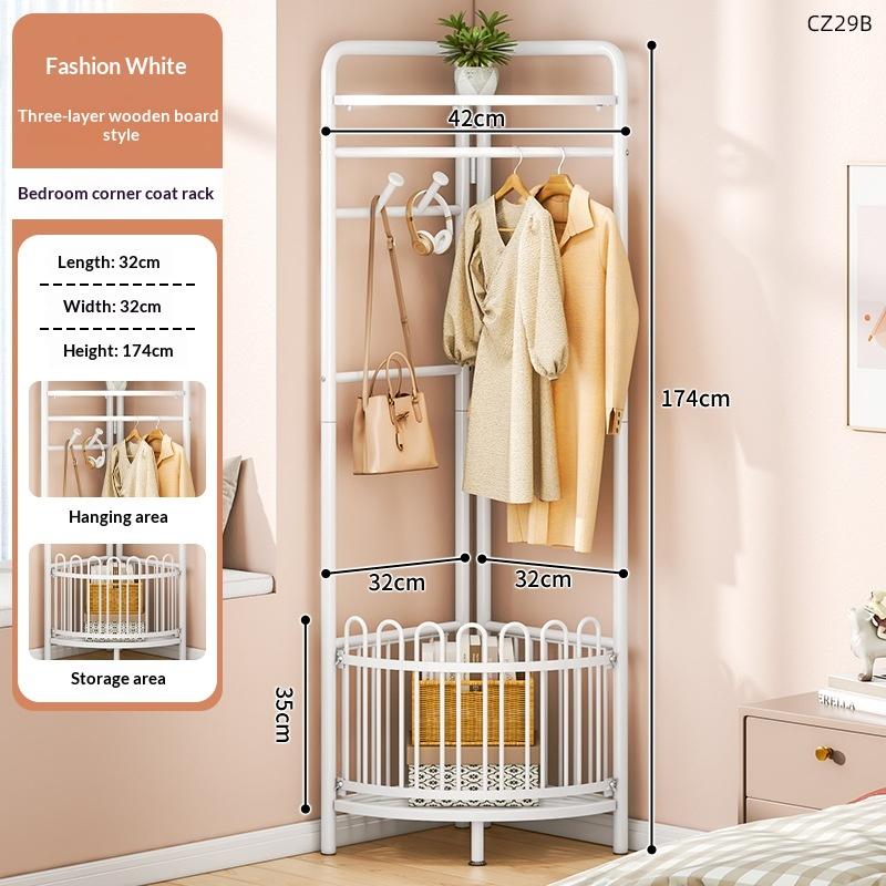 Portant d'angle et vestiaire mural design pour chambre