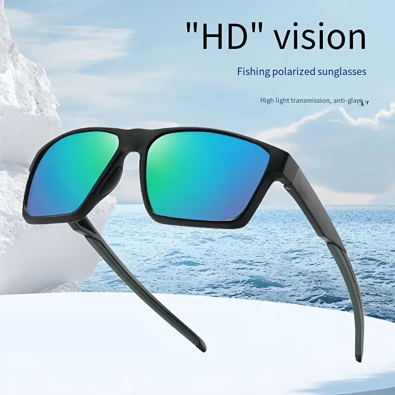Lunettes de soleil sport carrées polarisées UV400 Homme