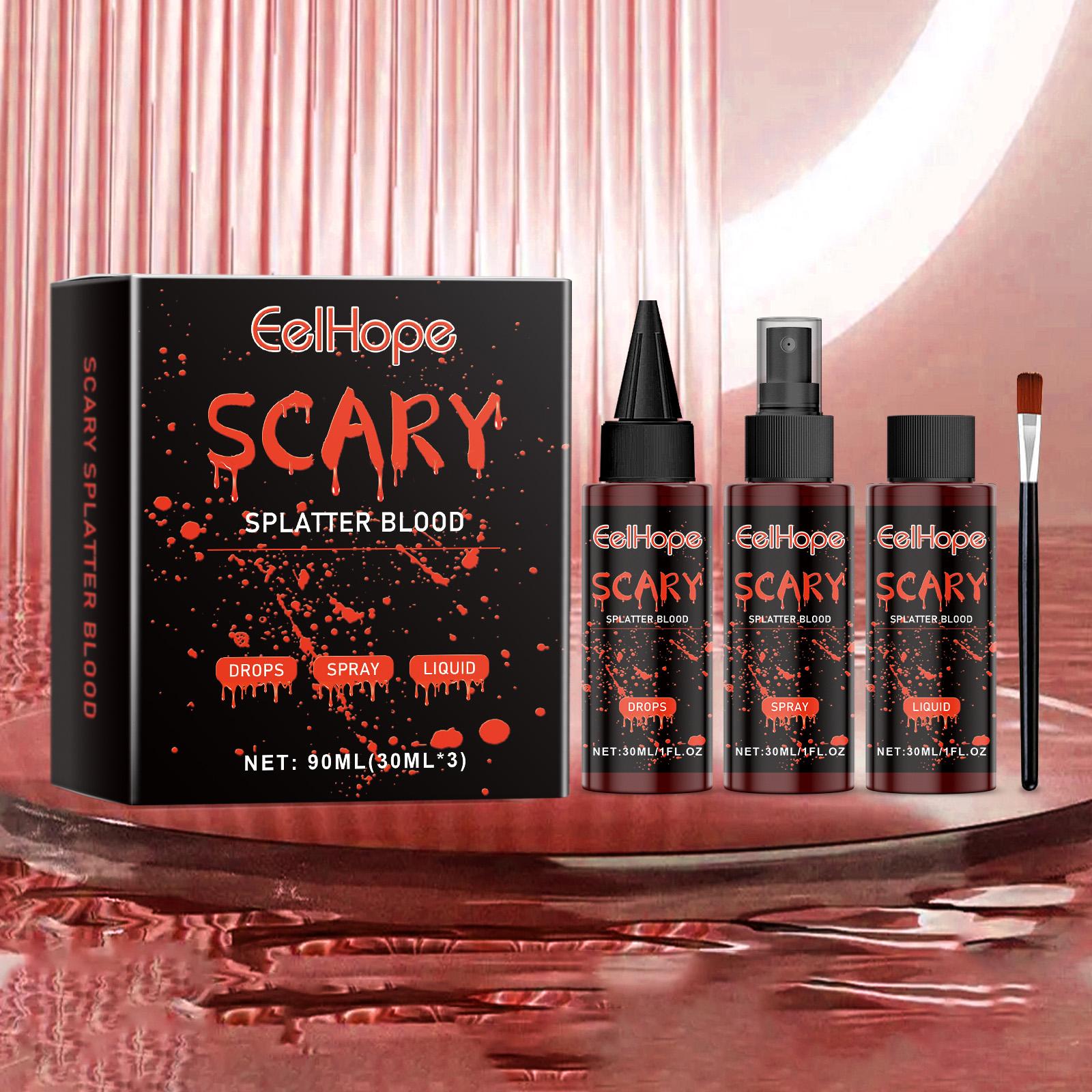 Kit de Faux Sang pour Maquillage d'Halloween et Effets Spéciaux