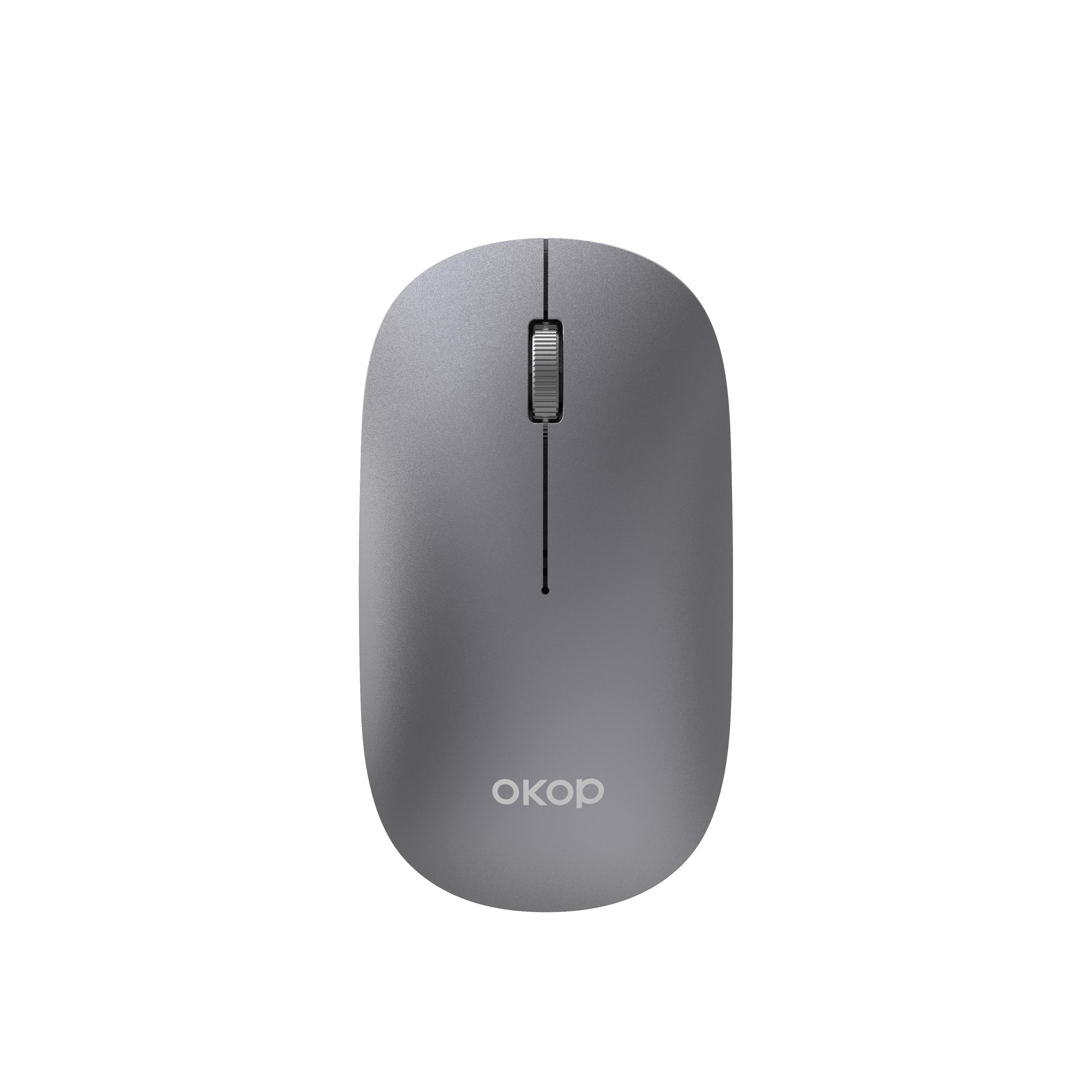 Souris sans fil Bluetooth et RF double mode rechargeable et silencieuse