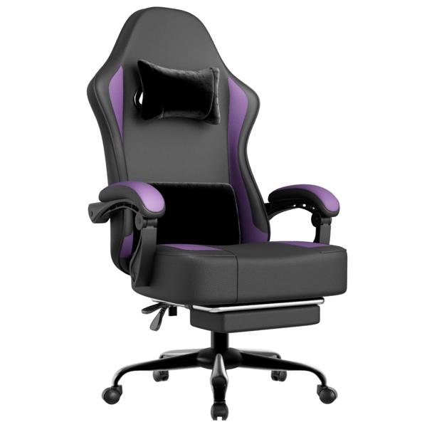 Fauteuil de Gaming Ergonomique en Cuir PU avec Repose-Pieds