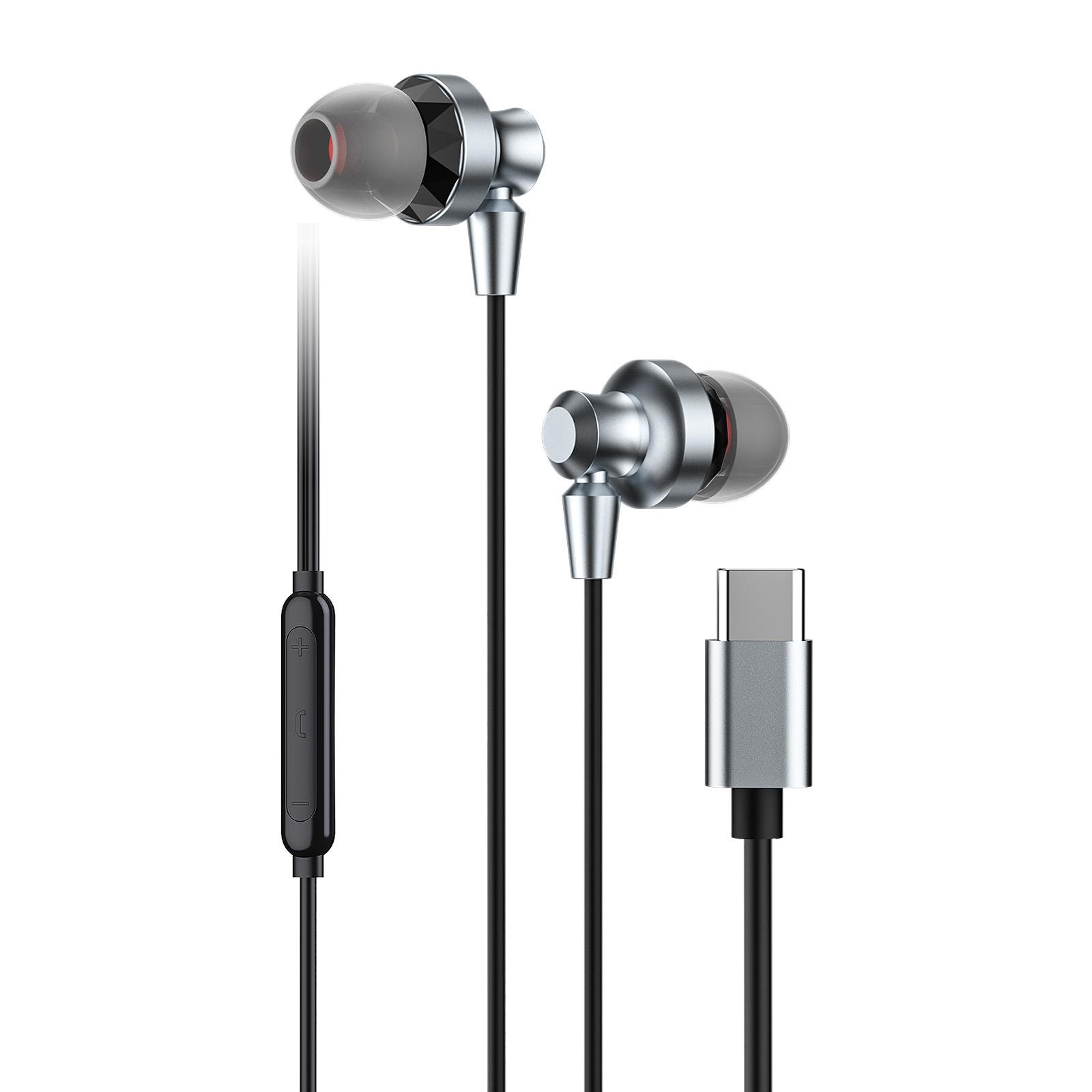 Écouteurs filaires intra-auriculaires USB-C KP-239 - Haute fidélité
