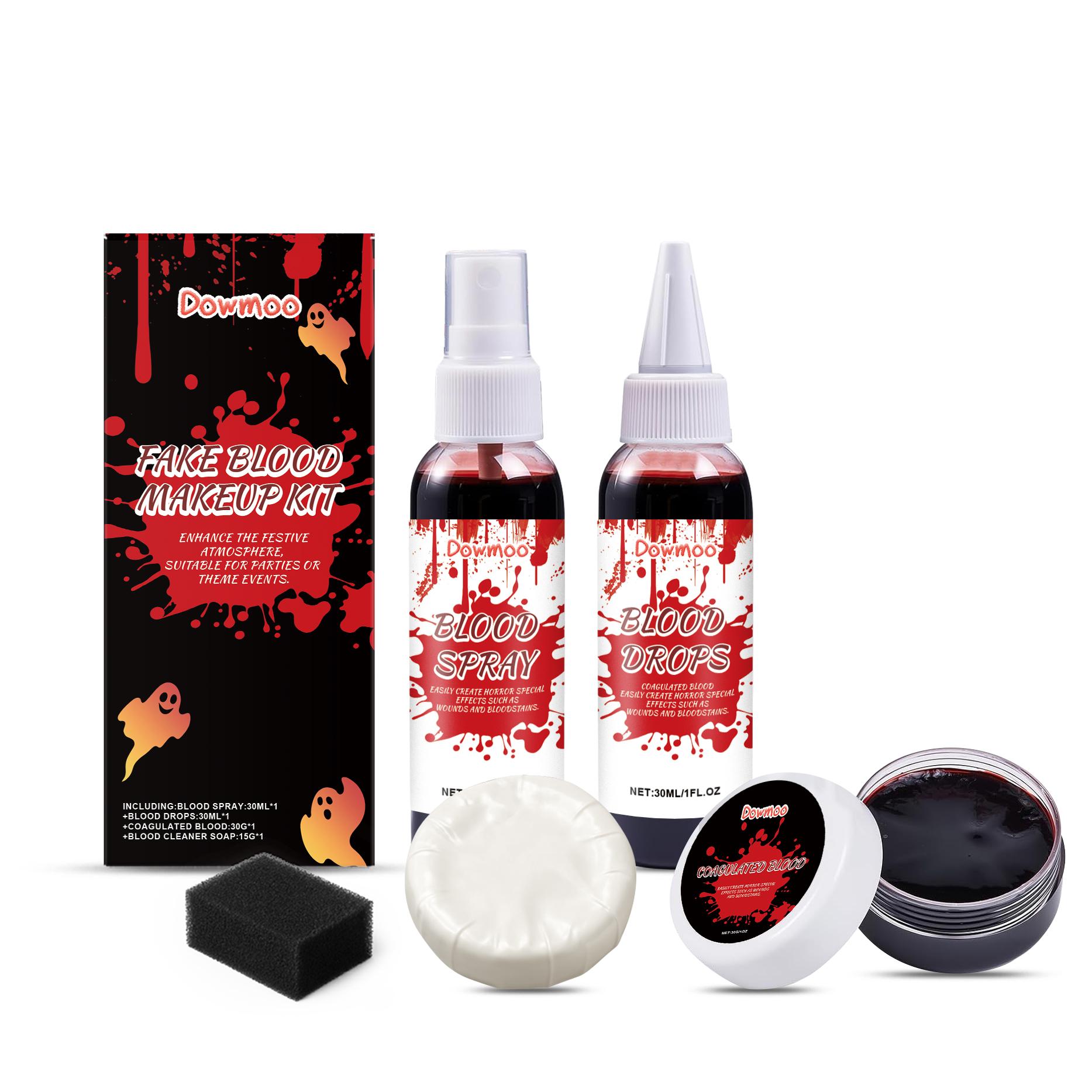 Kit de Maquillage Faux Sang pour Halloween et Effets Spéciaux