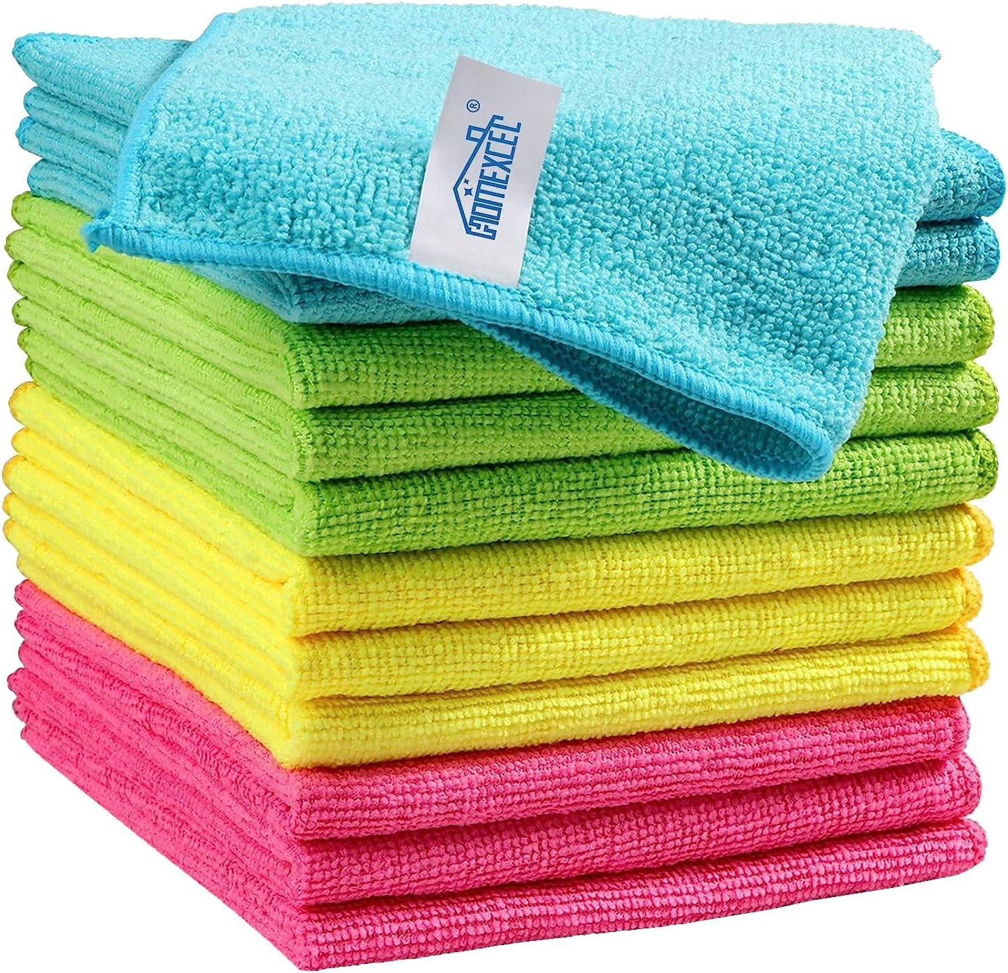 Pack Microfiber Cleaning Cloths Reusable Cleaning