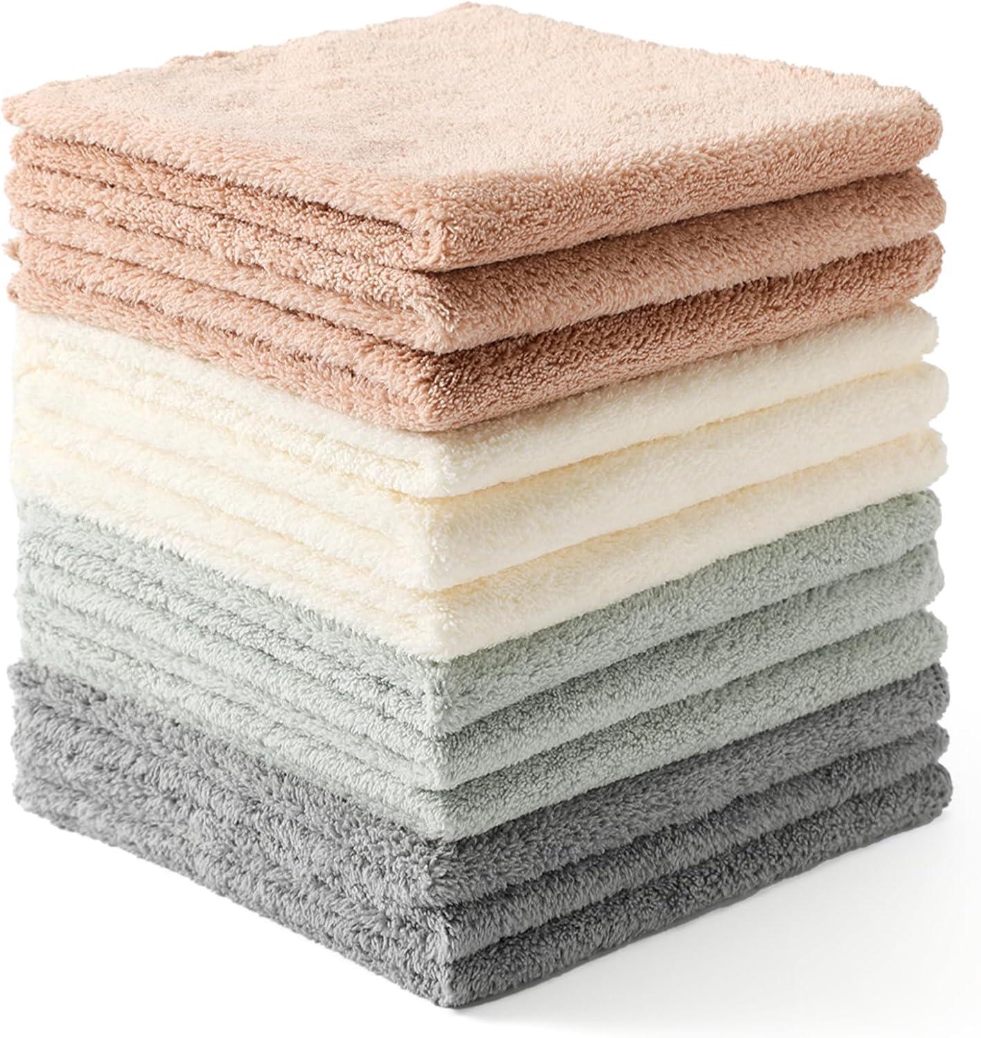 Lot de 12 Chiffons de Nettoyage Microfibre Ultra-Absorbants
