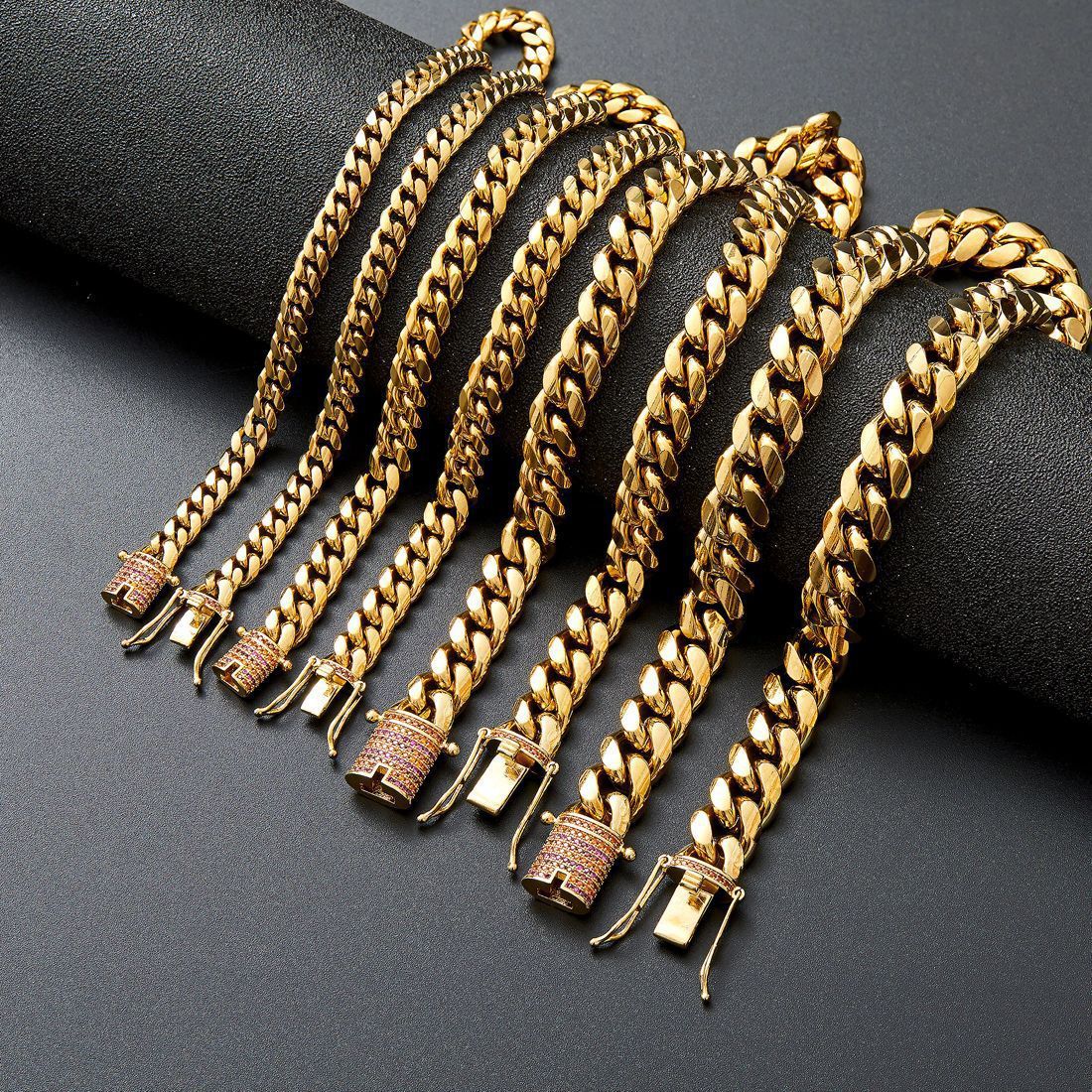 Collier maille serrée en acier inoxydable pour homme - VAELTIA