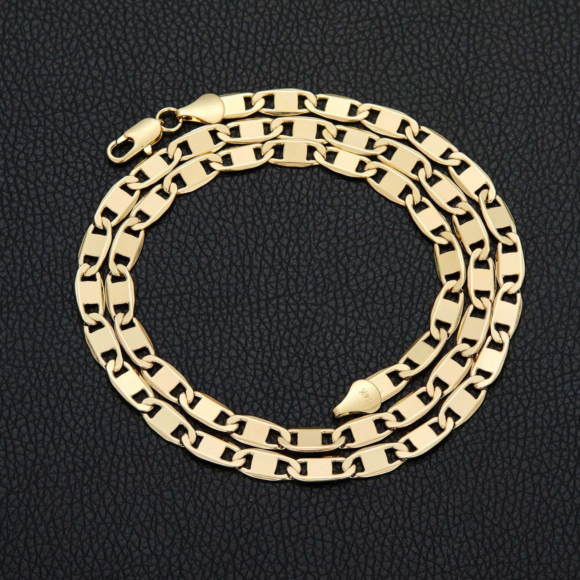 Collier Chaîne Maillons en Acier Inoxydable pour Homme