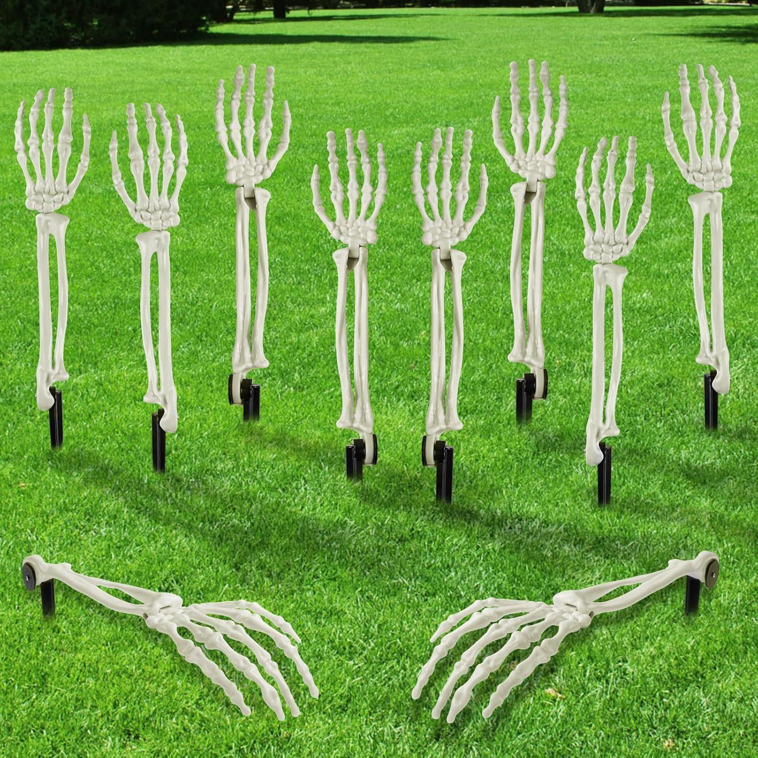 Squelette de Main Simulé - Décoration d'Halloween et Accessoire Gothique