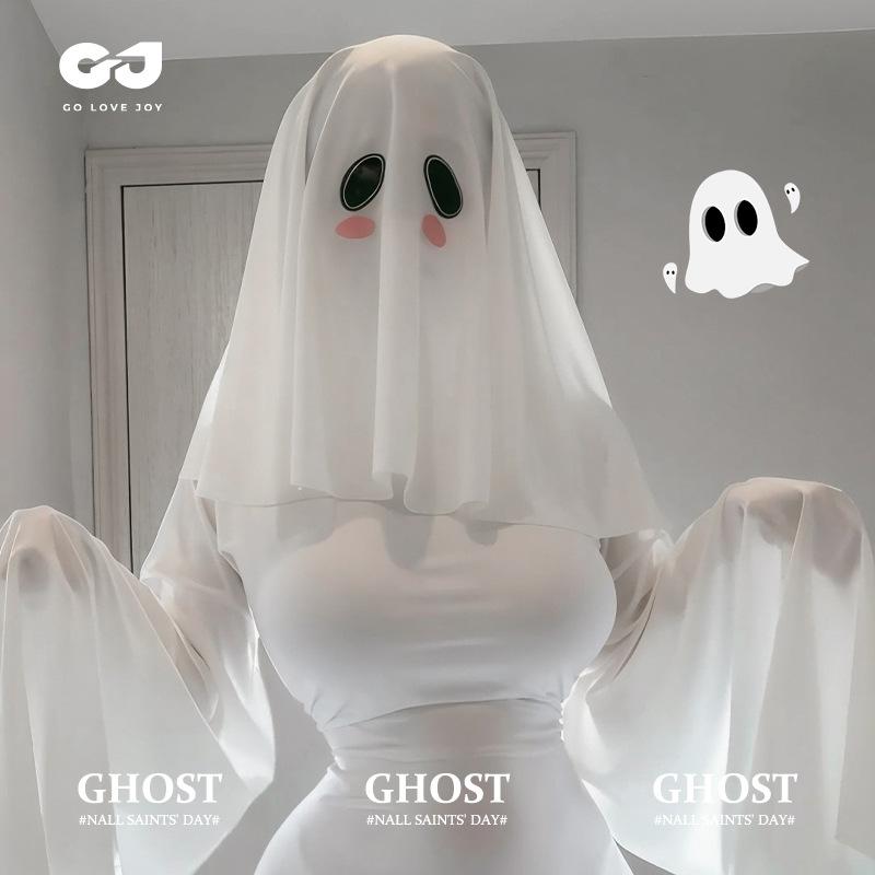 Déguisement Fantôme Mère Horreur avec Voile pour Halloween et Fêtes