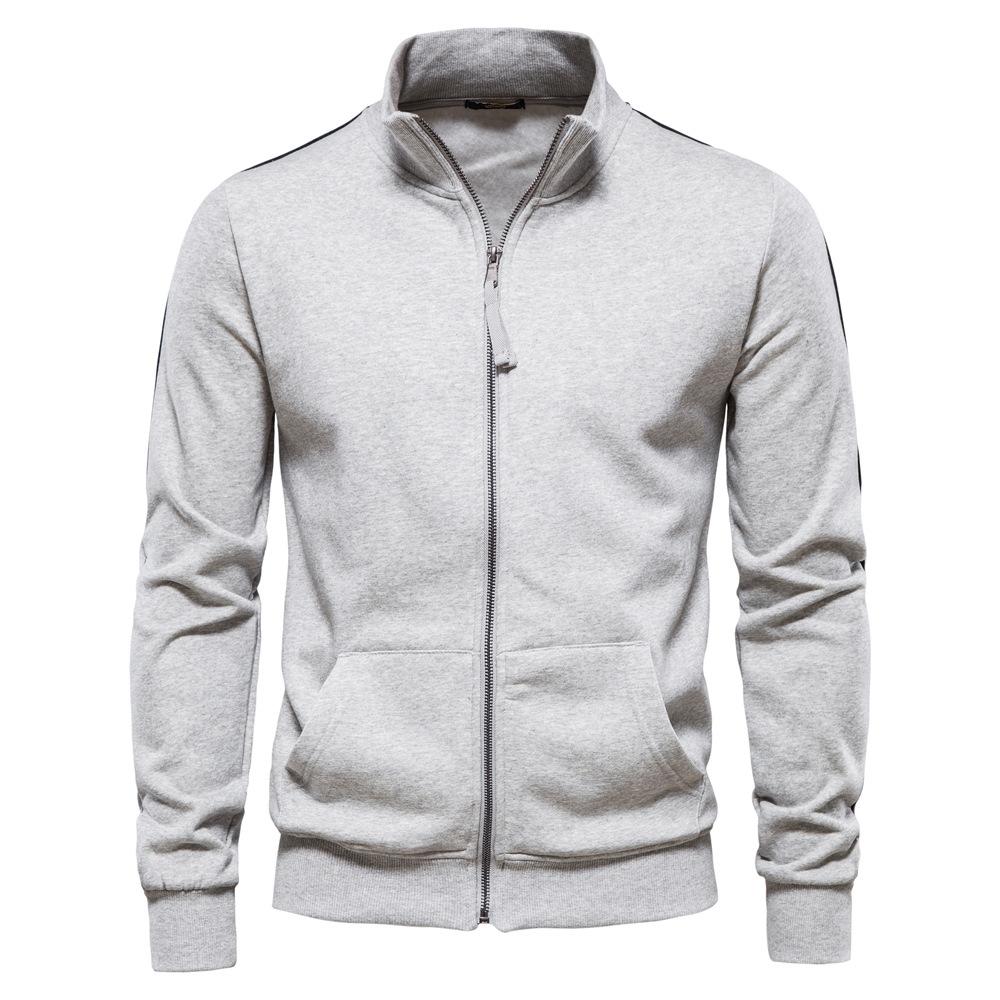 Cardigan zippé col montant pour homme - Automne/Hiver