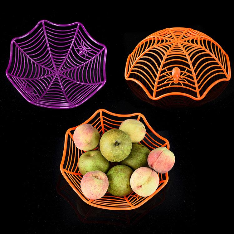 Coupe à fruits araignée pour décoration d'Halloween