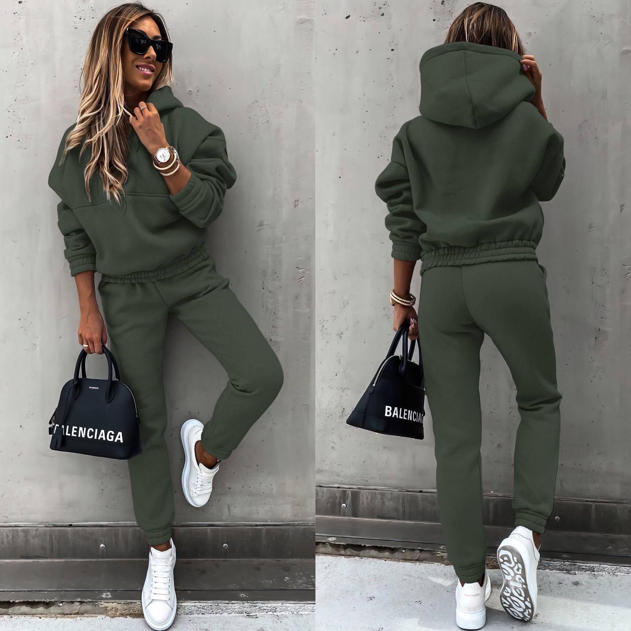 Ensemble de sport casual à manches longues pour femme