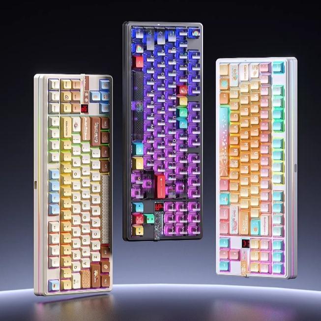 Wireless Customizable Tri-mode Bluetooth Mechanical Keyboard