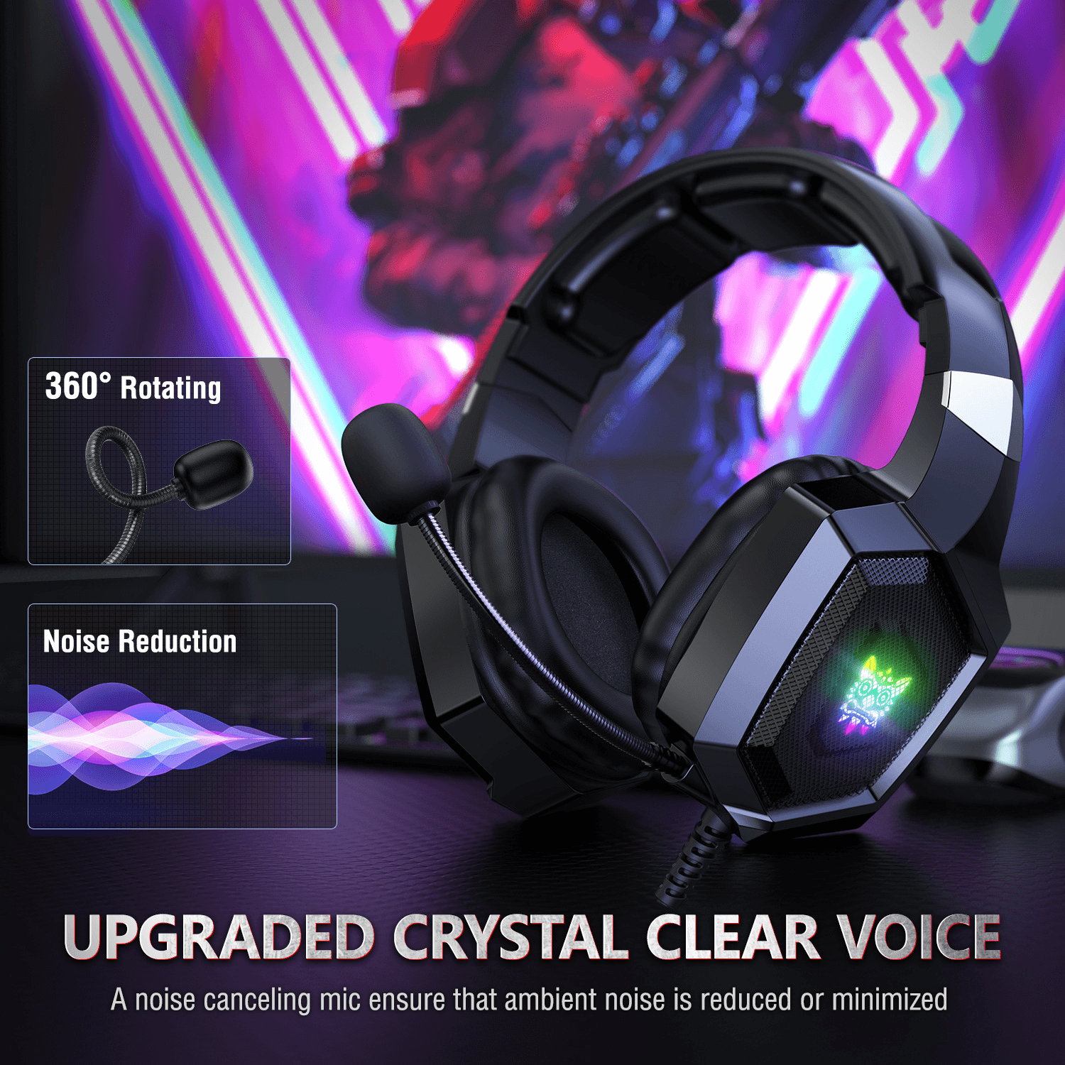 Creative Illuminated Headset For Home Gaming