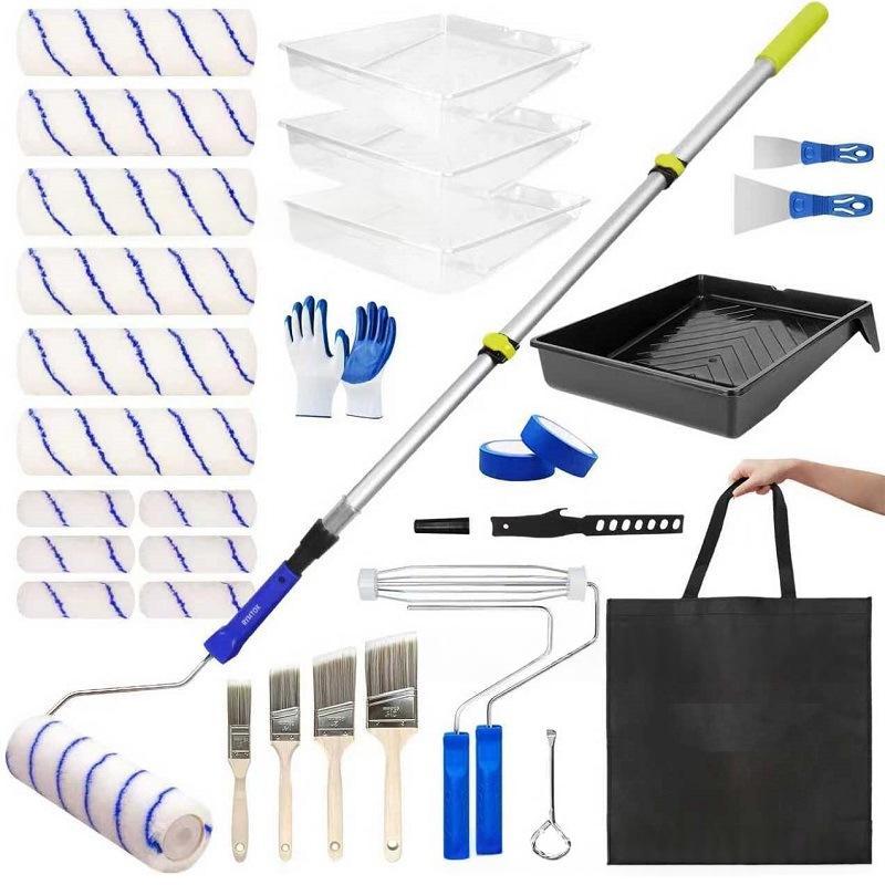 Kit professionnel de fournitures pour peinture murale et plafond