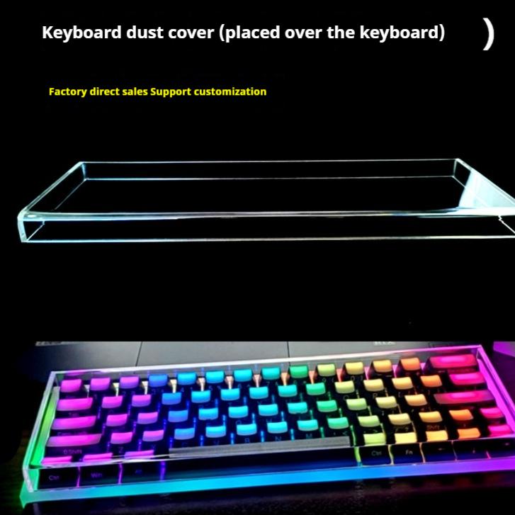Transparent Acrylic Mechanical Keyboard Dust Cover