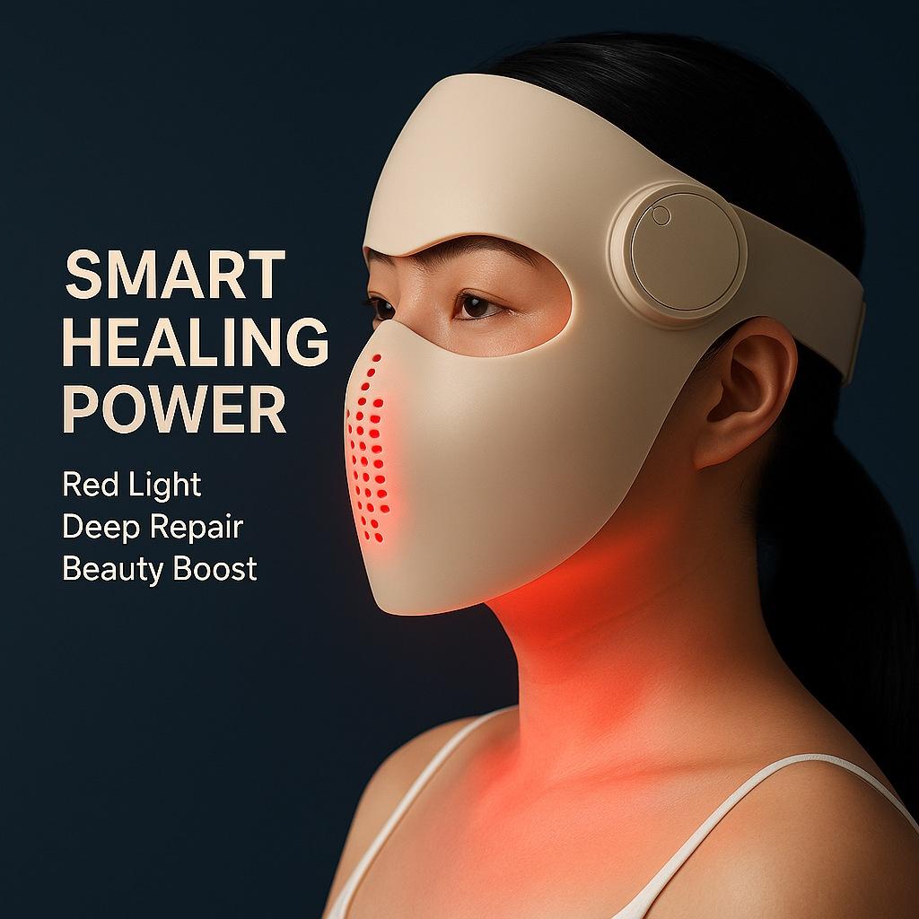 Masque de Beauté Visage LED Rouge, Bleue et Infrarouge