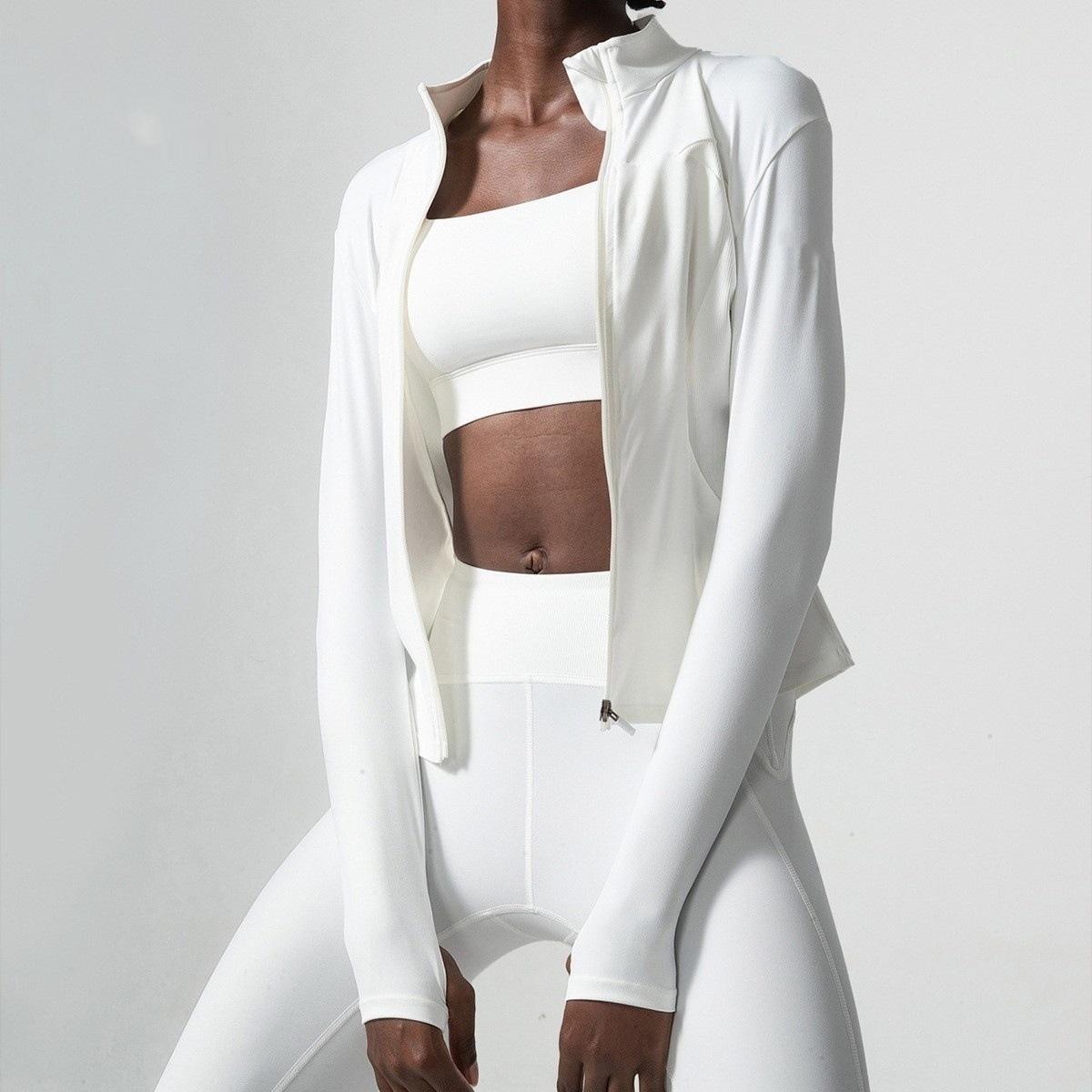 Yoga Fitness Wear Stand-collar Jacket