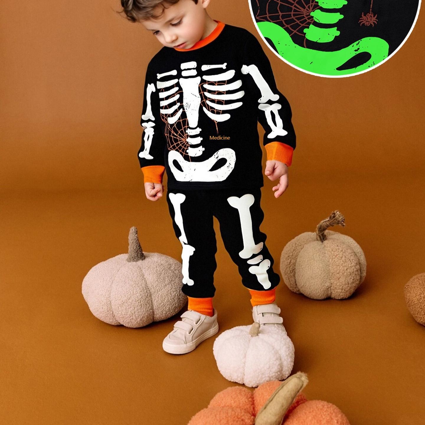 Pyjama Lumineux d'Halloween pour Enfants - Confort Nocturne