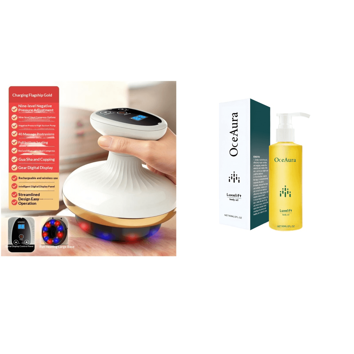 Appareil de Massage Électrique Gua Sha et Ventouse Professionnel