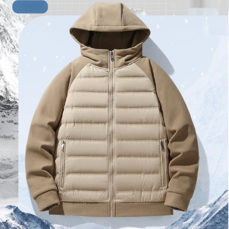 Veste à capuche sportive en maille patchwork mixte