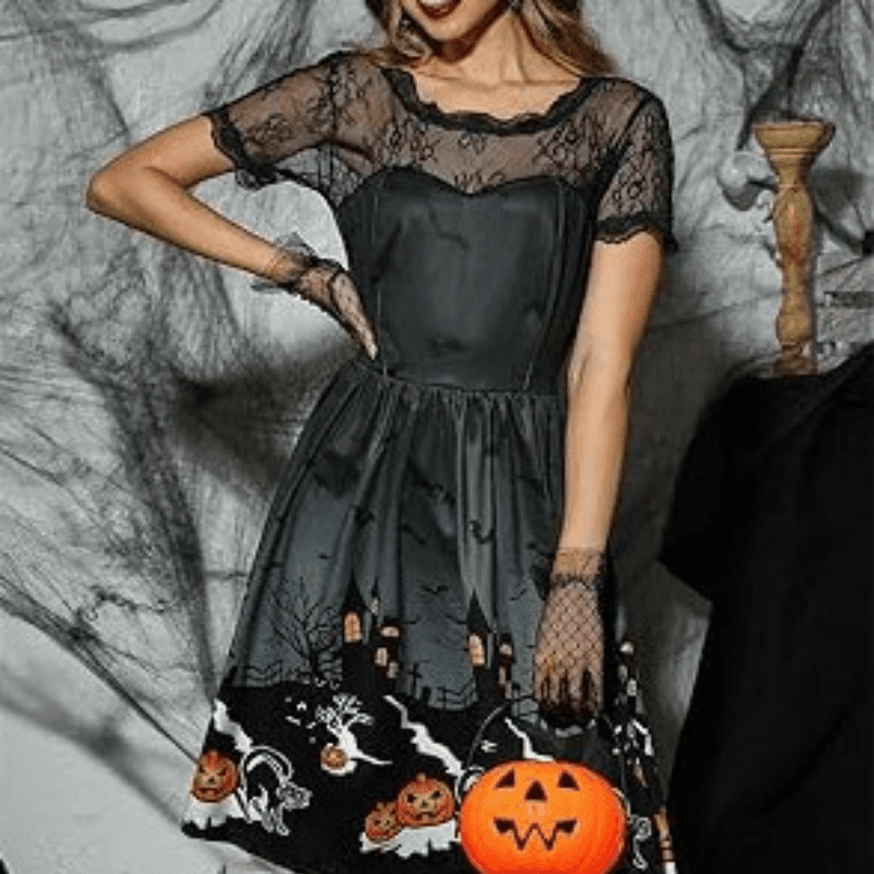 Robe décontractée pour femme - Thème Halloween