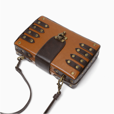 Sac bandoulière rétro punk pour femme - Style urbain et audacieux