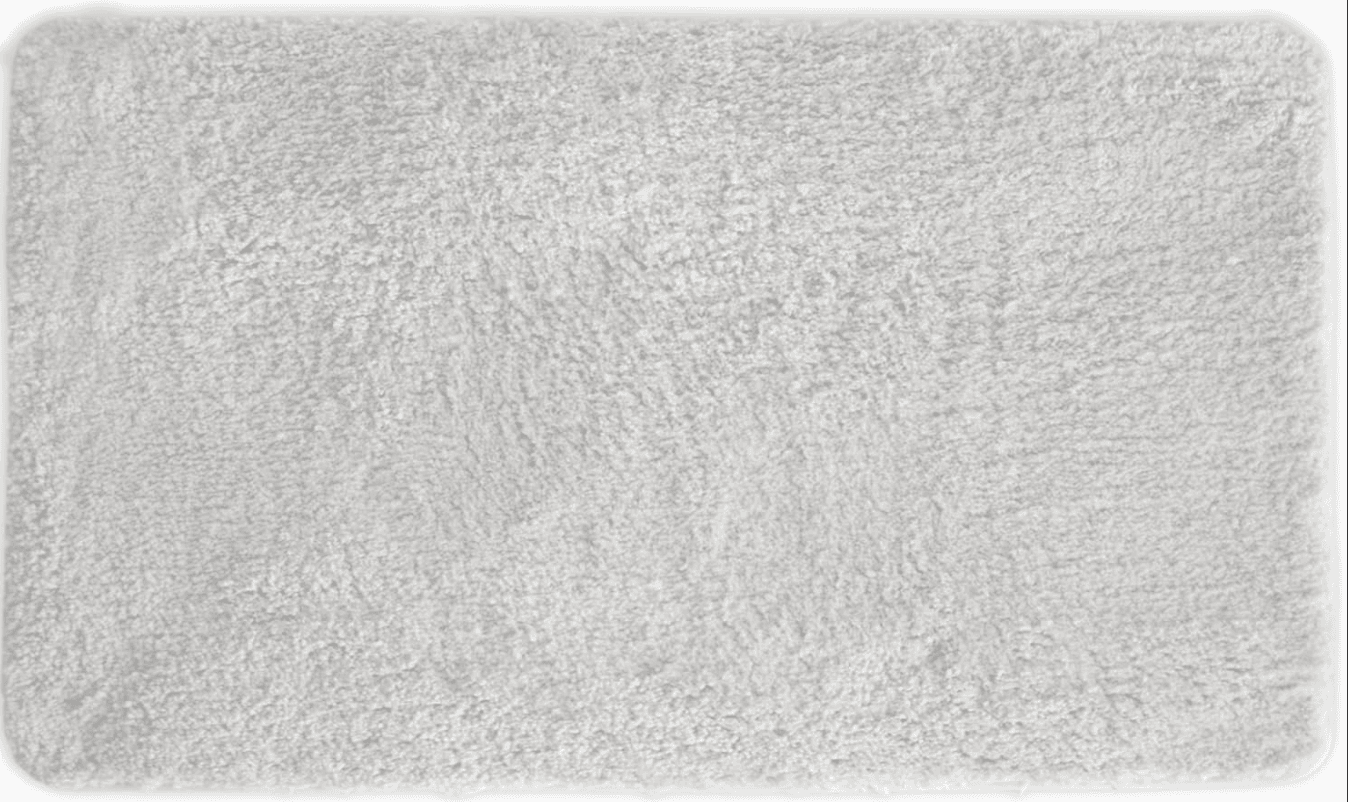 Bath Mat, White Luxury Soft Plush Thick Shaggy Bathroom Rug, Non-Slip Rubber Back, Water Absorbent Floor Mat